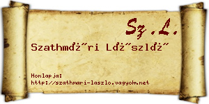 Szathmári László névjegykártya